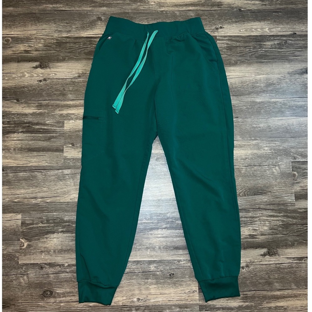FIGS Zamora Jogger Scrub Pants Green Technical Collection Women's Small Petite